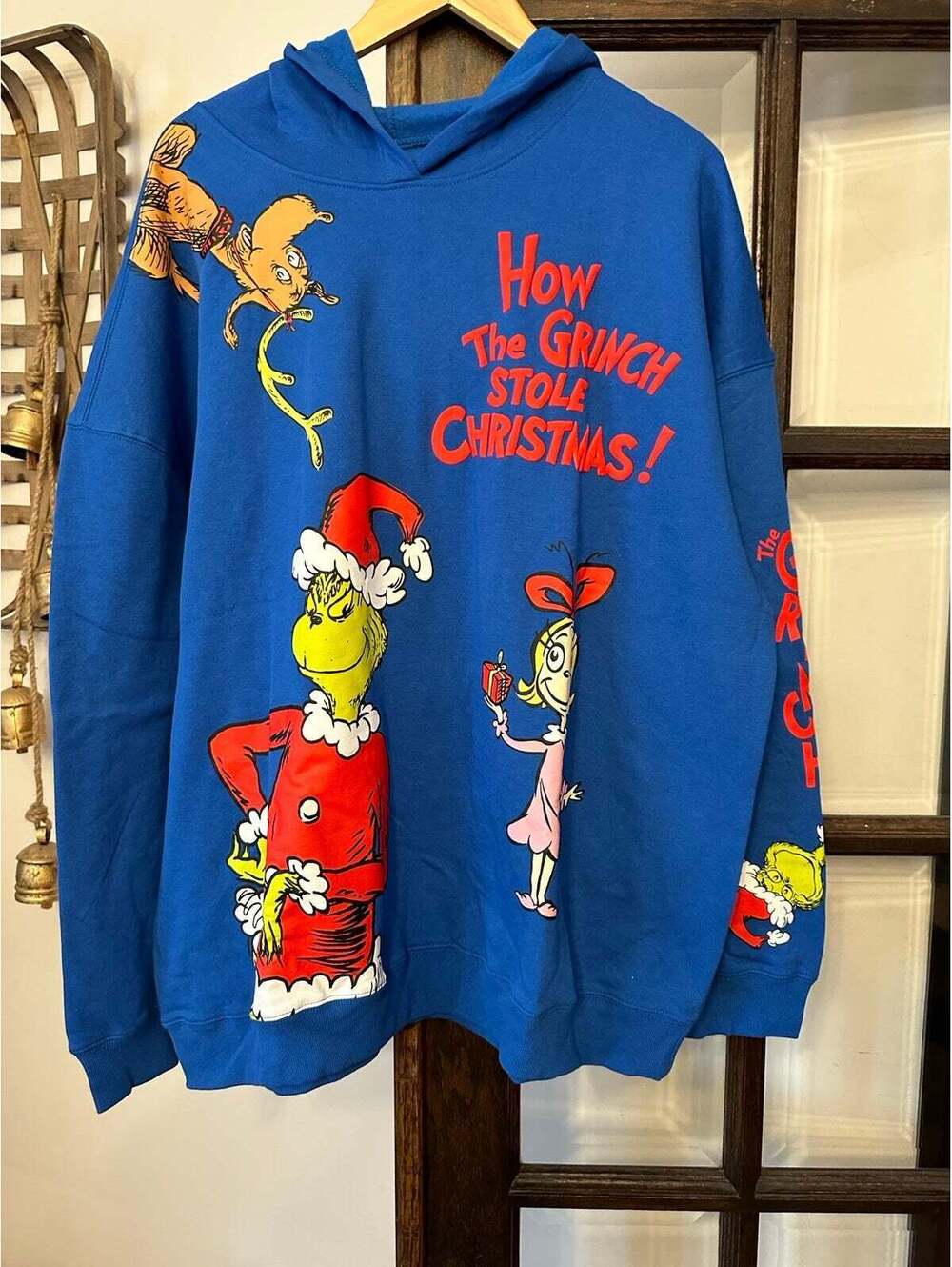 Target blue grinch hoodie xs